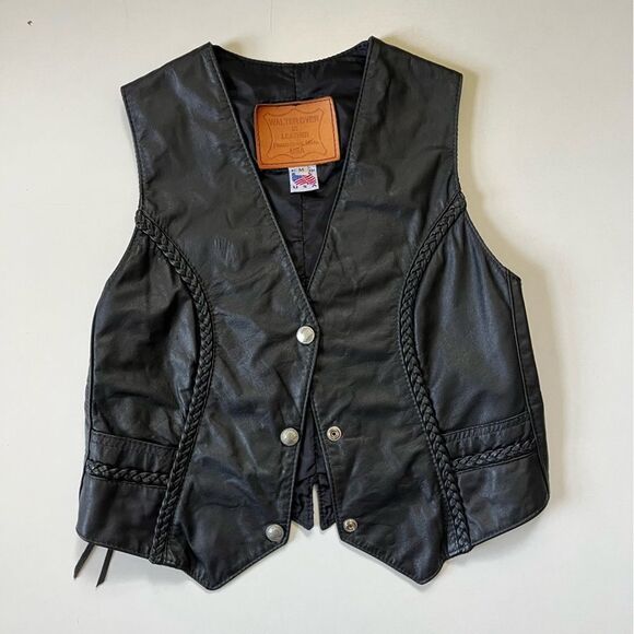 Vintage Walter Dyer Leather Vest - Picture 3 of 14